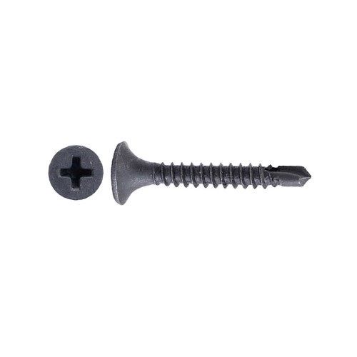 Шуруп з свердлом по металу, впотай Ph B, для монтажу гіпсокартону на посилений профіль, фосфат, 3,5х35 мм